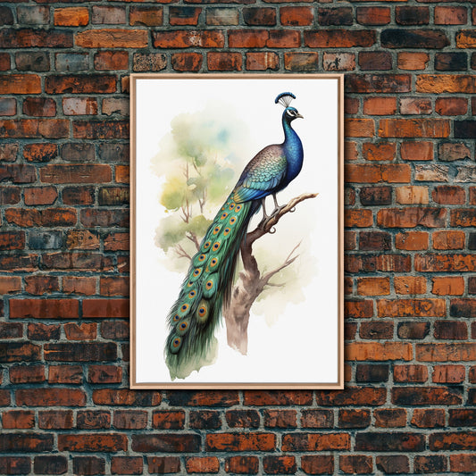 Regal Plume - Framed Canvas Print