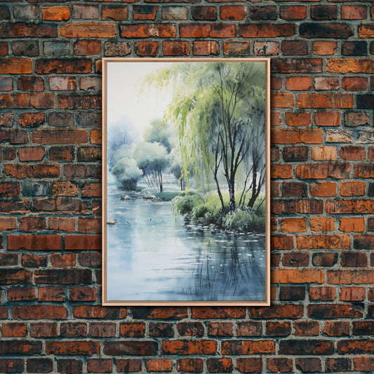 Willow Haven - Framed Canvas Print