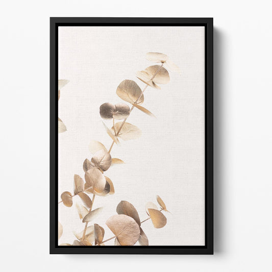 Eucalyptus Gold Floating Frame Wall Art