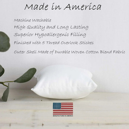 24x24 | Indoor Outdoor Hypoallergenic Polyester Pillow Insert