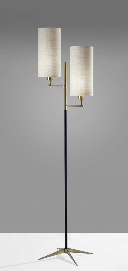 "Cadence" Twin Floor Lamp - 69.75"H