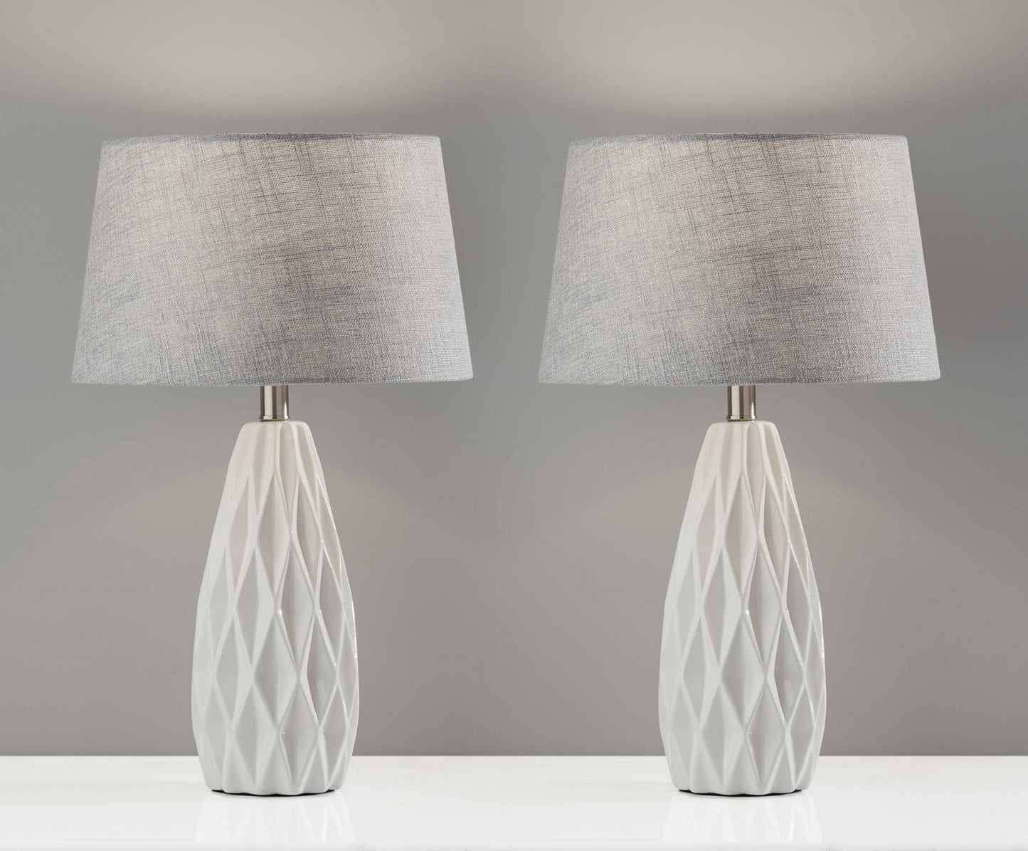Geometric Elegance Table Lamps (Set of 2)
