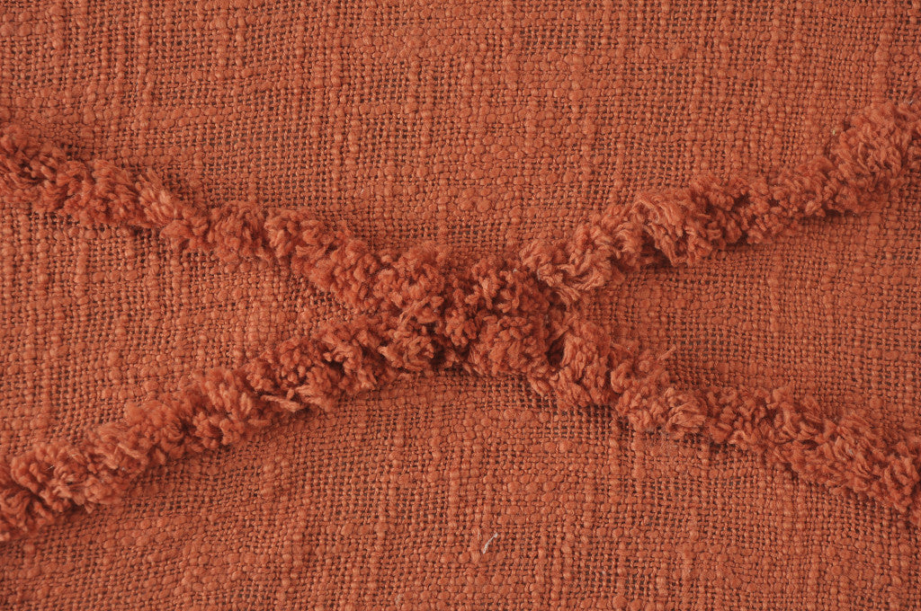 Woven Cotton Throw Blanket with Fringe - 60" X 50"
