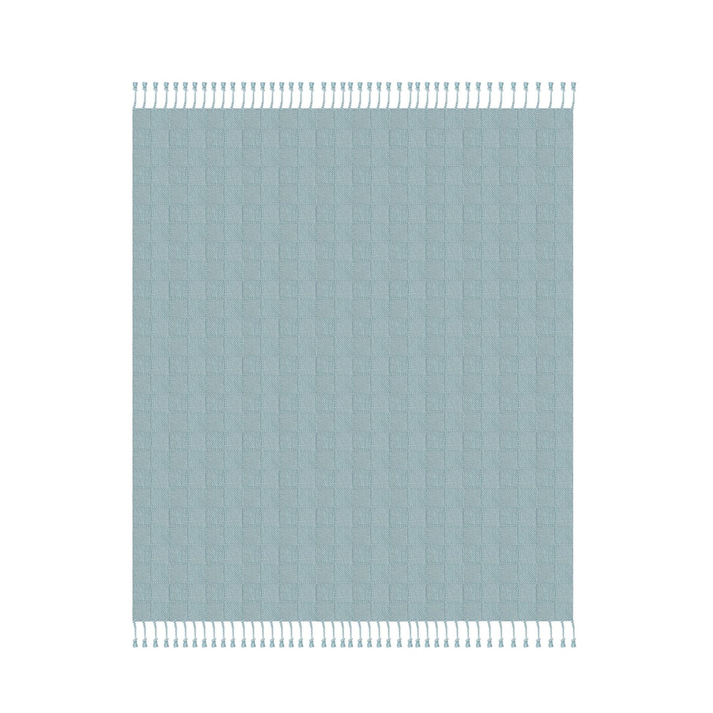Woven Cotton Throw Blanket with Fringe - 50" X 60"