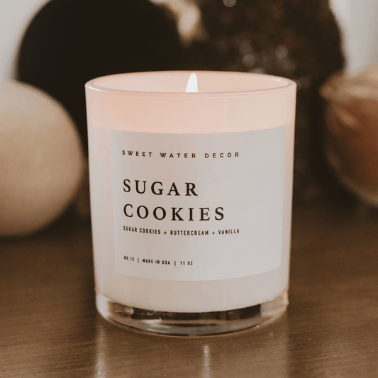 Sugar Cookies Soy Candle - White Jar - 11 oz