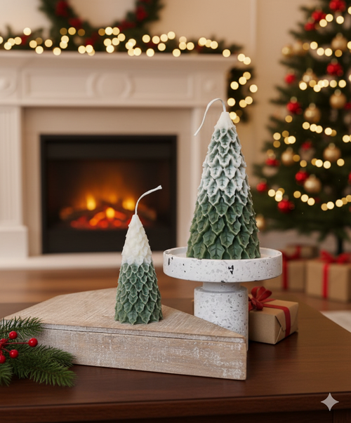 Christmas Pine Tree Candles