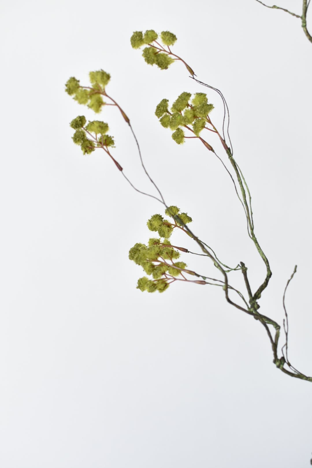 Faux Mini Fuzzy Blossom Branch - 30"
