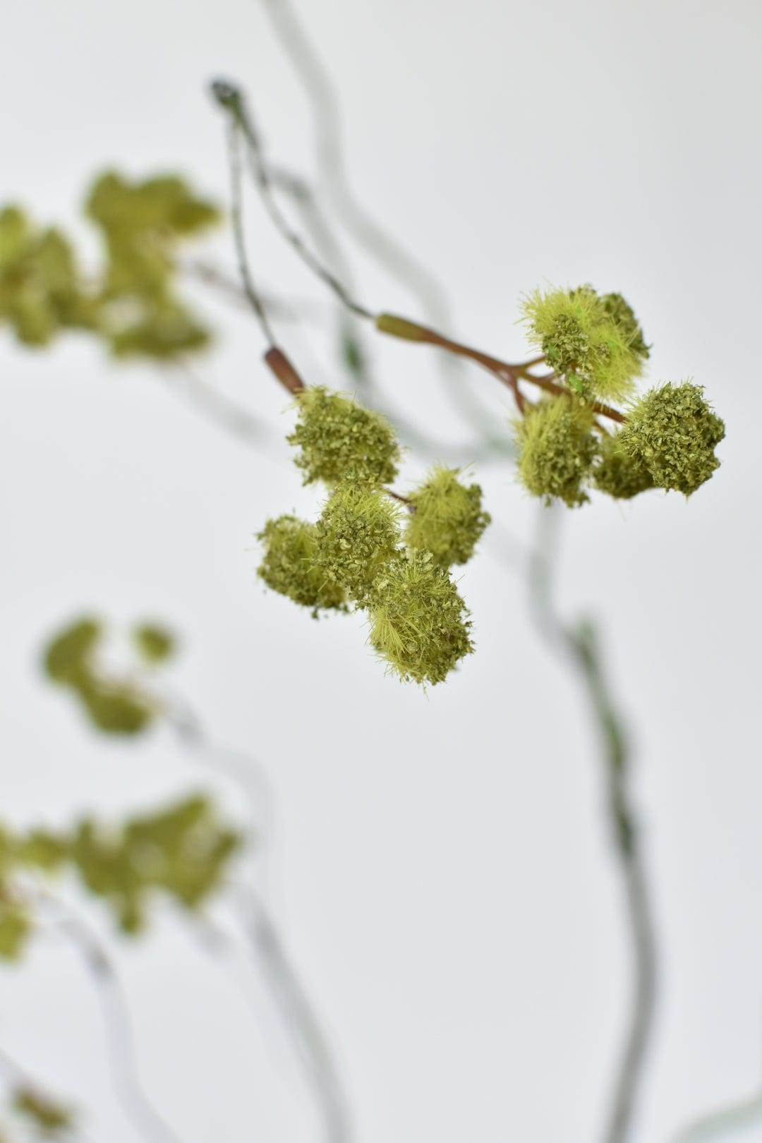 Faux Mini Fuzzy Blossom Branch - 30"
