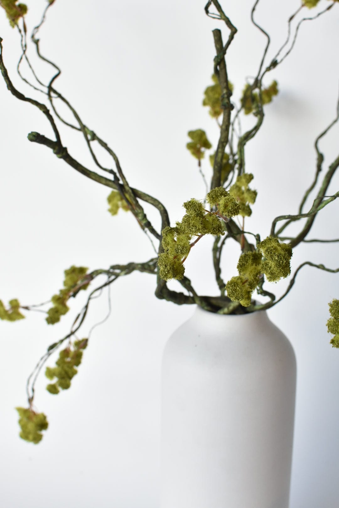 Faux Mini Fuzzy Blossom Branch - 30"