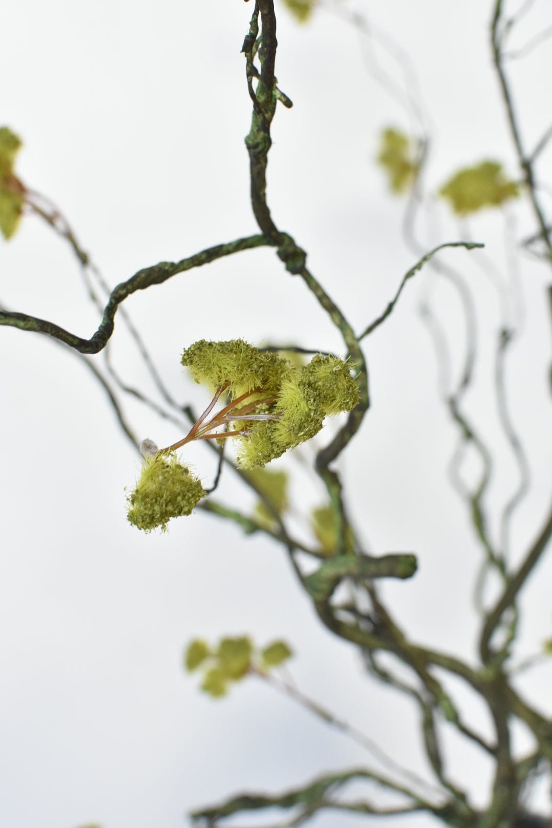 Faux Mini Fuzzy Blossom Branch - 30"