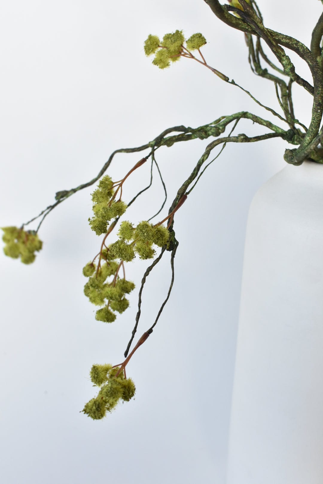 Faux Mini Fuzzy Blossom Branch - 30"
