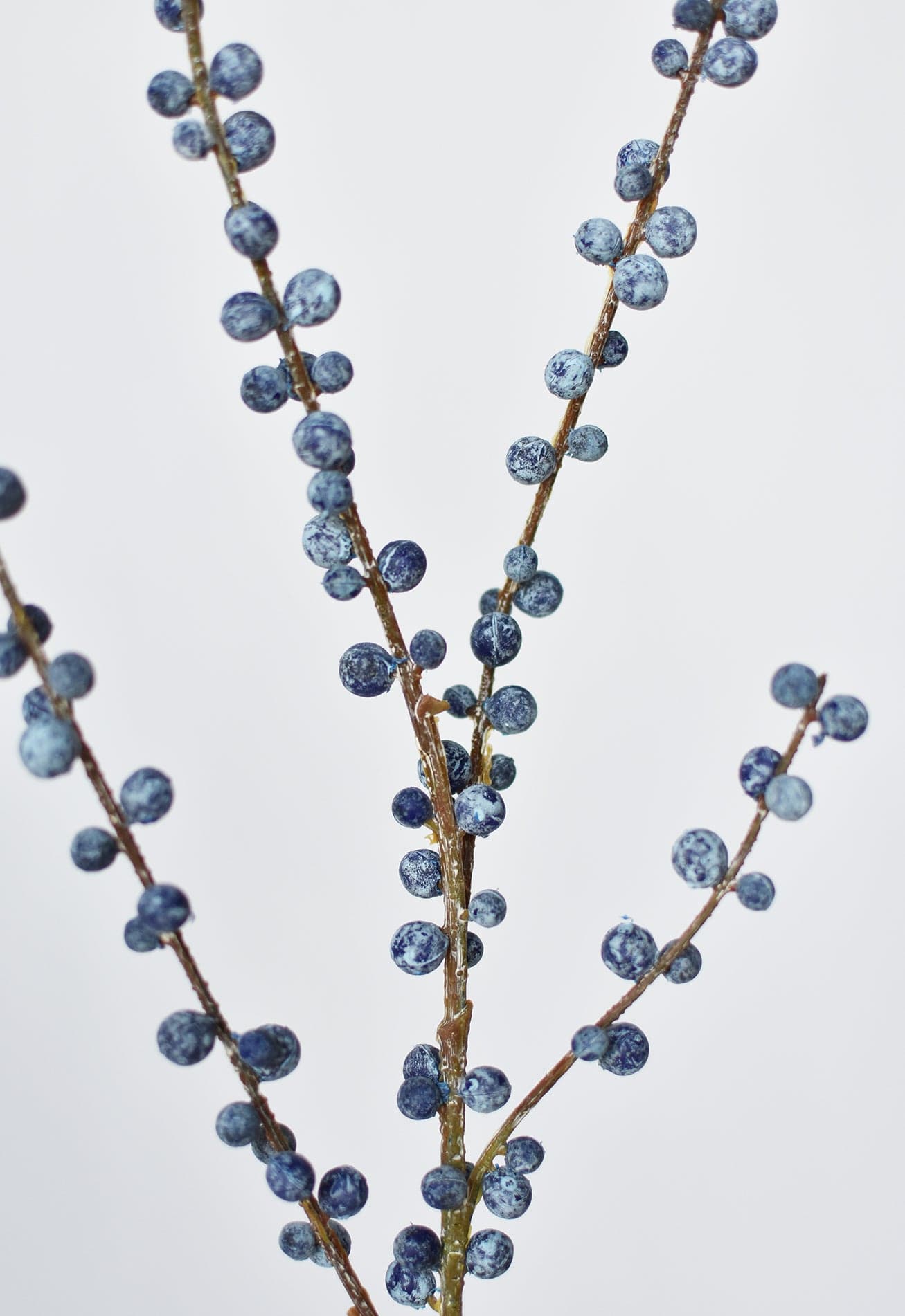 Faux Blue Berry Stem - 28"