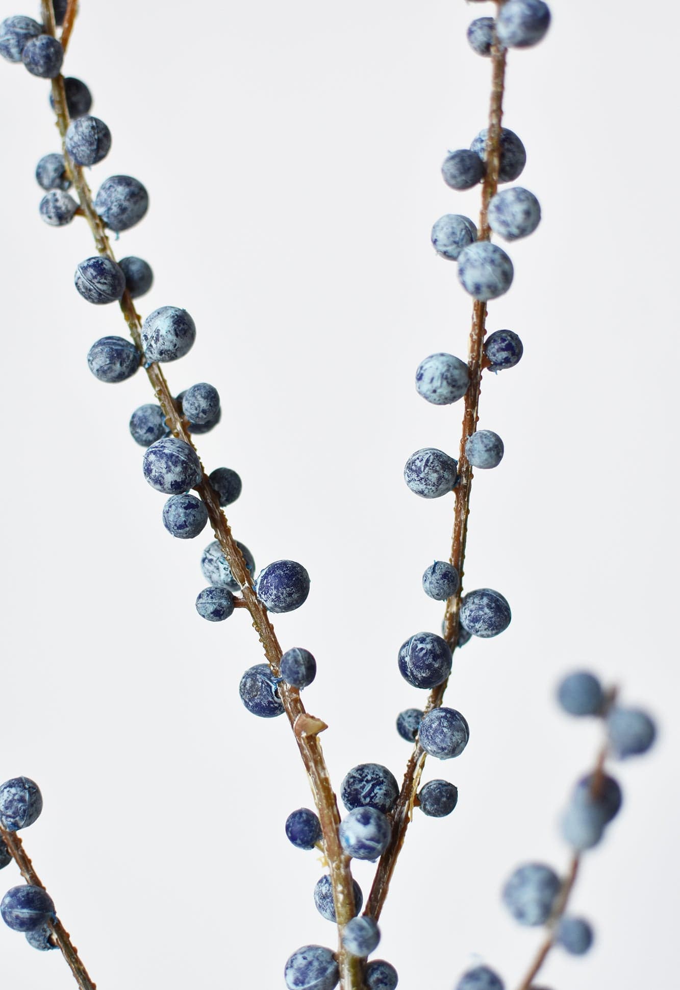 Faux Blue Berry Stem - 28"