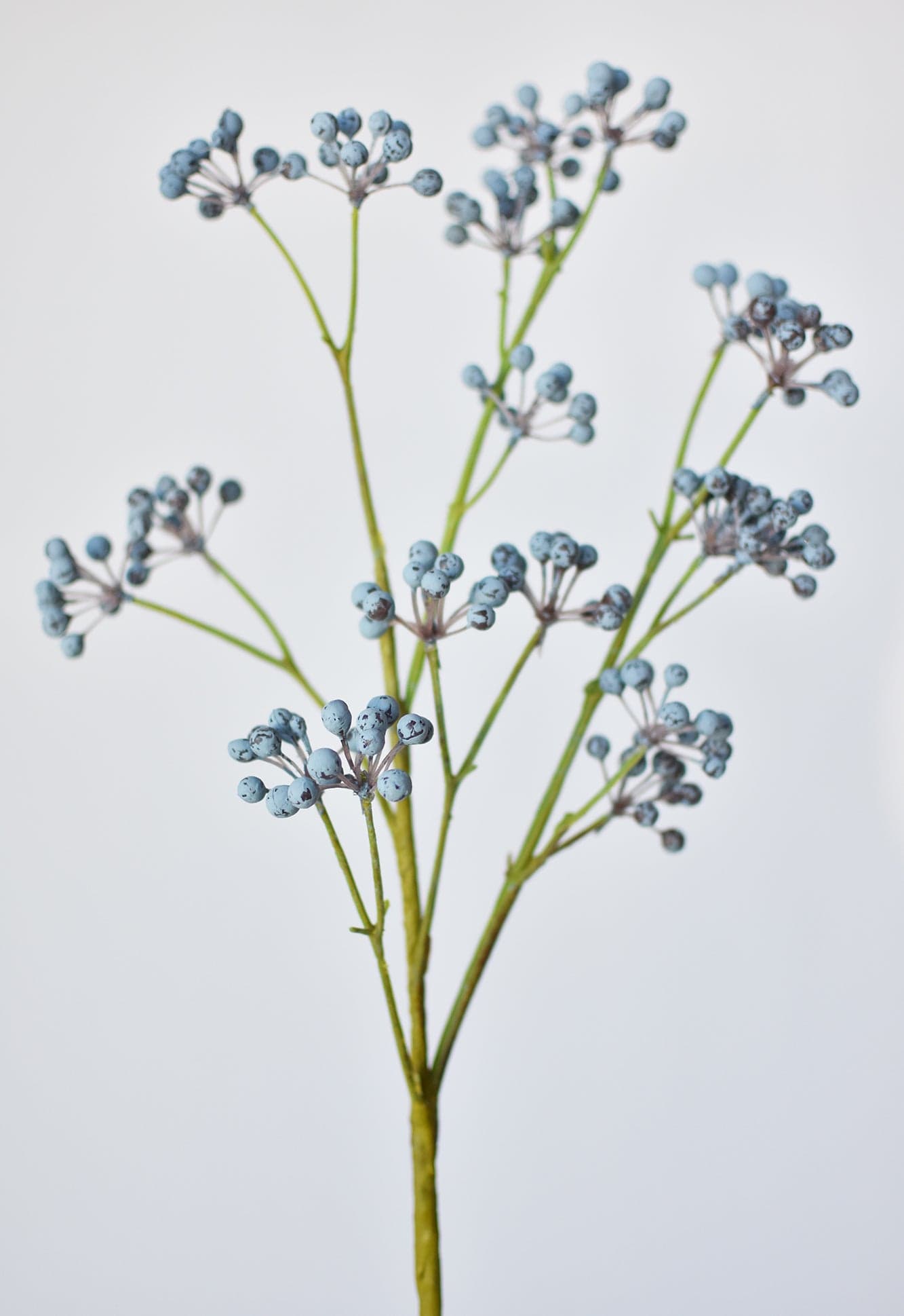 Faux Blue Berry Spray - 28.5"