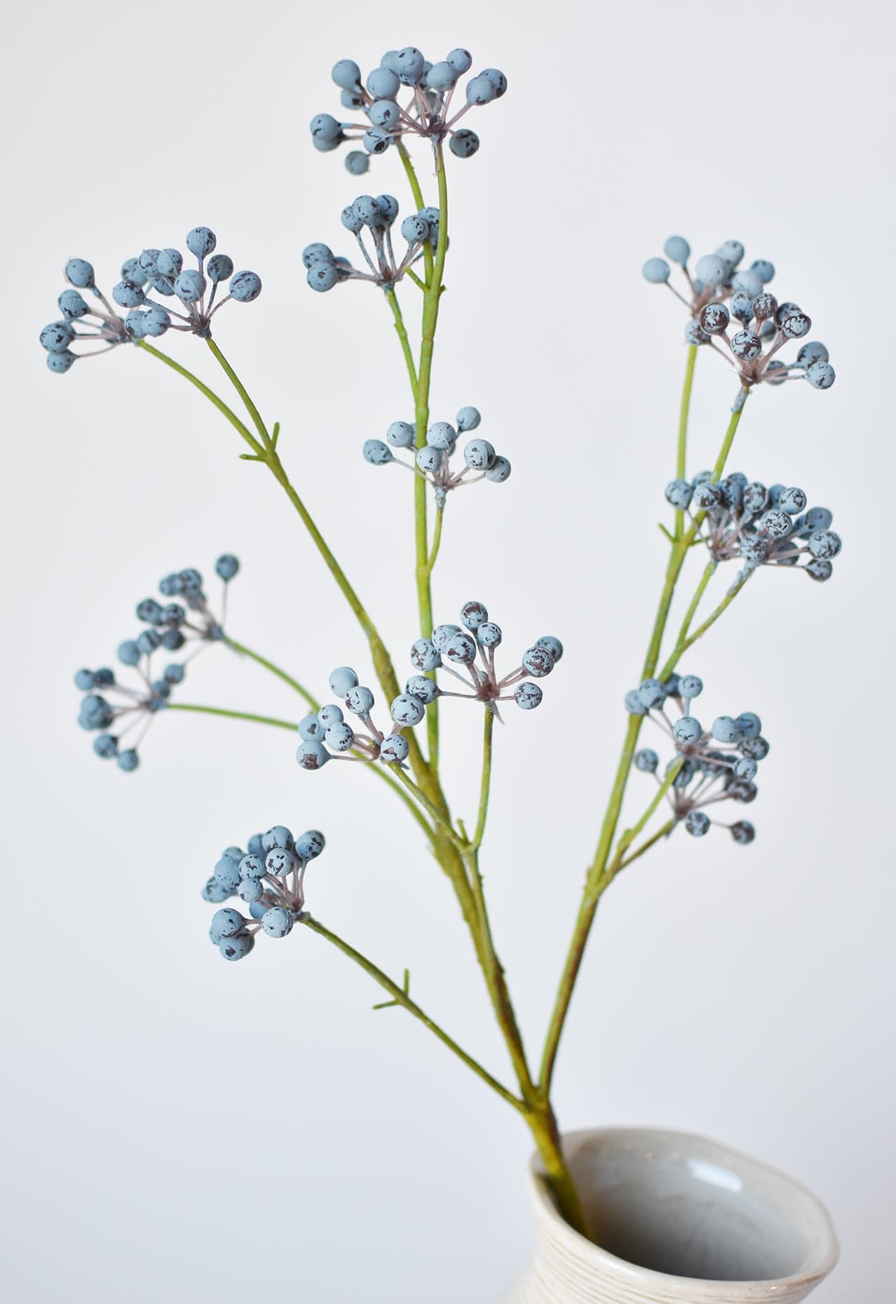 Faux Blue Berry Spray - 28.5"