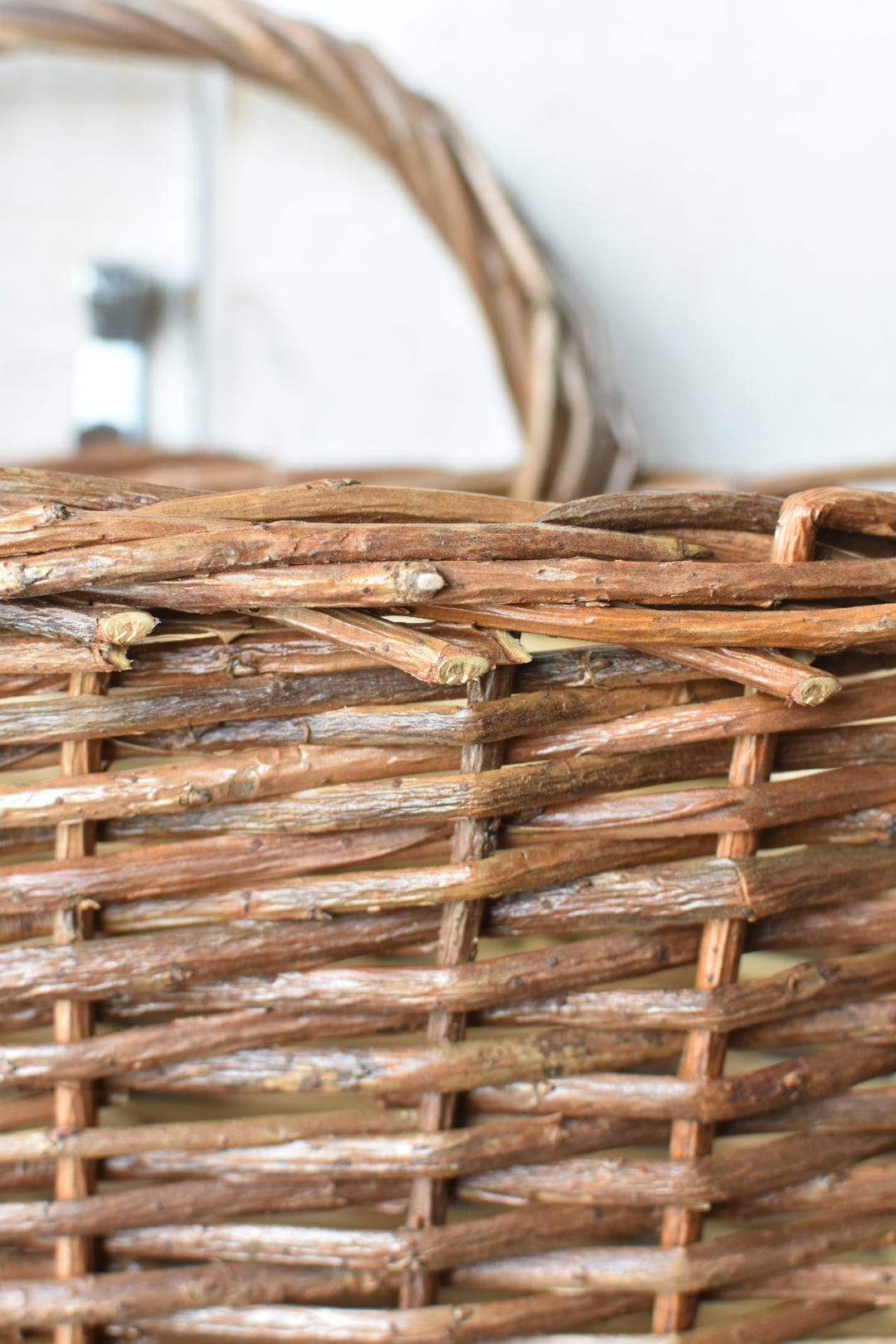 Wicker Basket with Handle - 11" x 17"