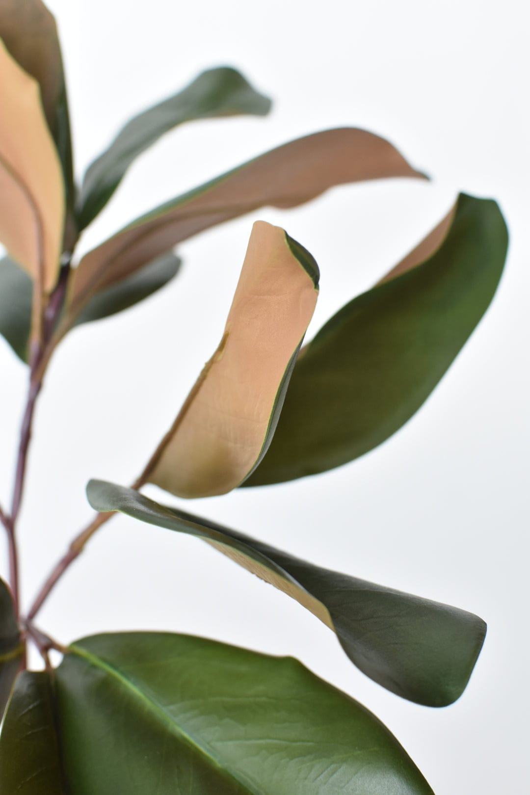 Faux Magnolia Leaf Stem - 16.5"