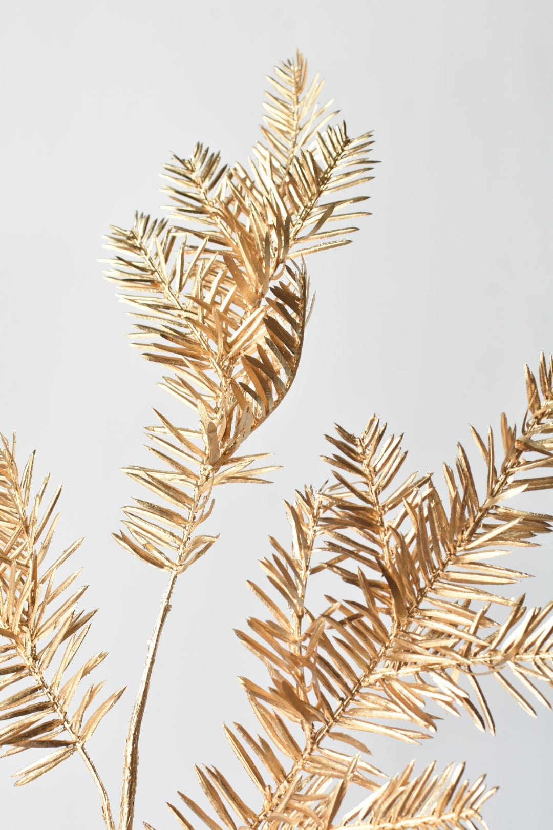 Faux Gold Metallic Hemlock Pine Stem - 23.5"