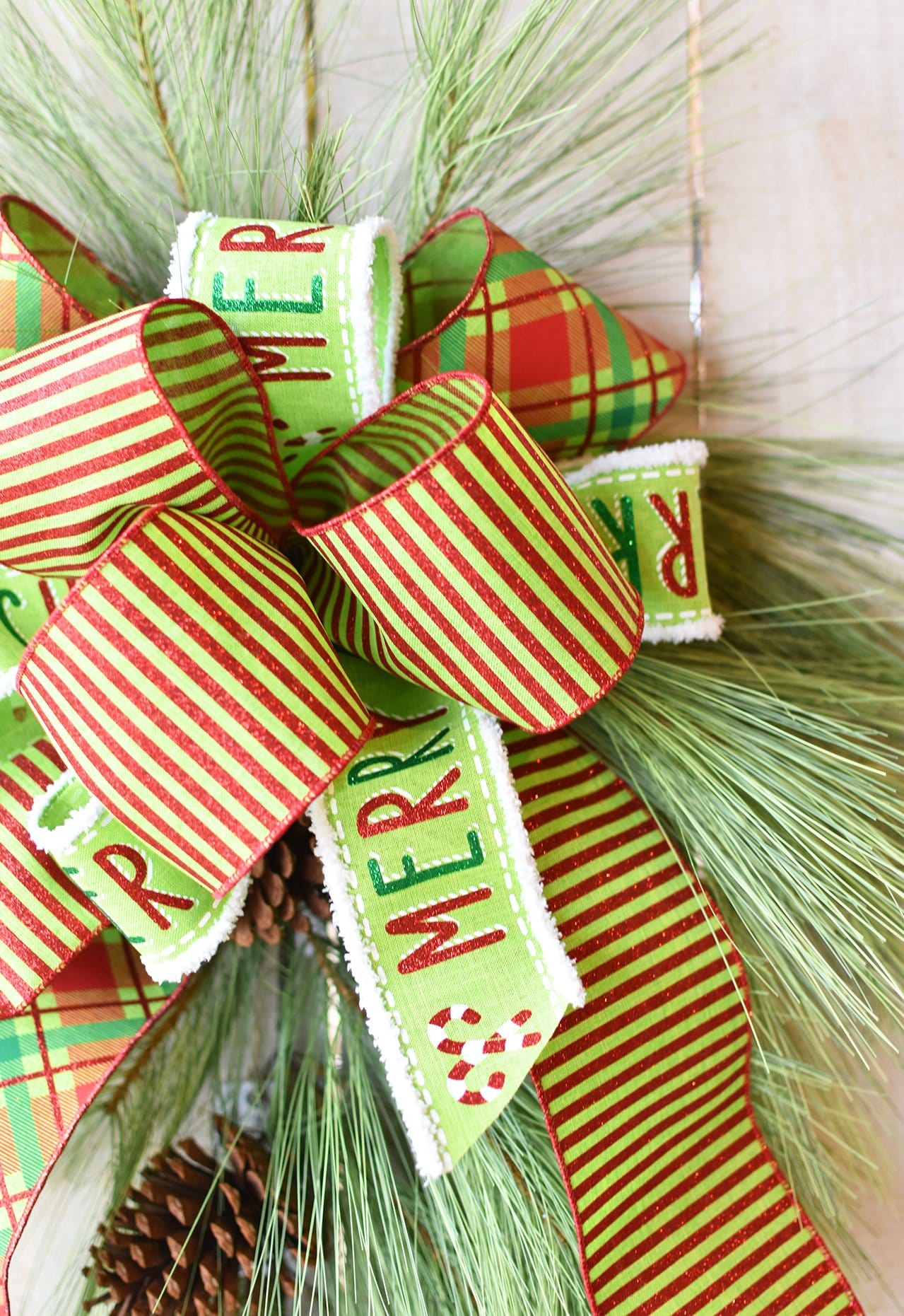 Faux Long Needle Pine Swag (without bow) - 40"