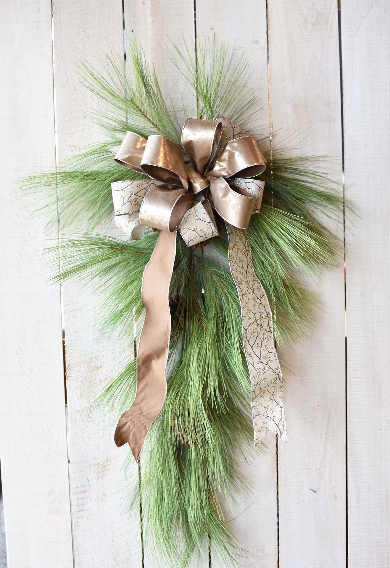 Faux Long Needle Pine Swag (without bow) - 40"