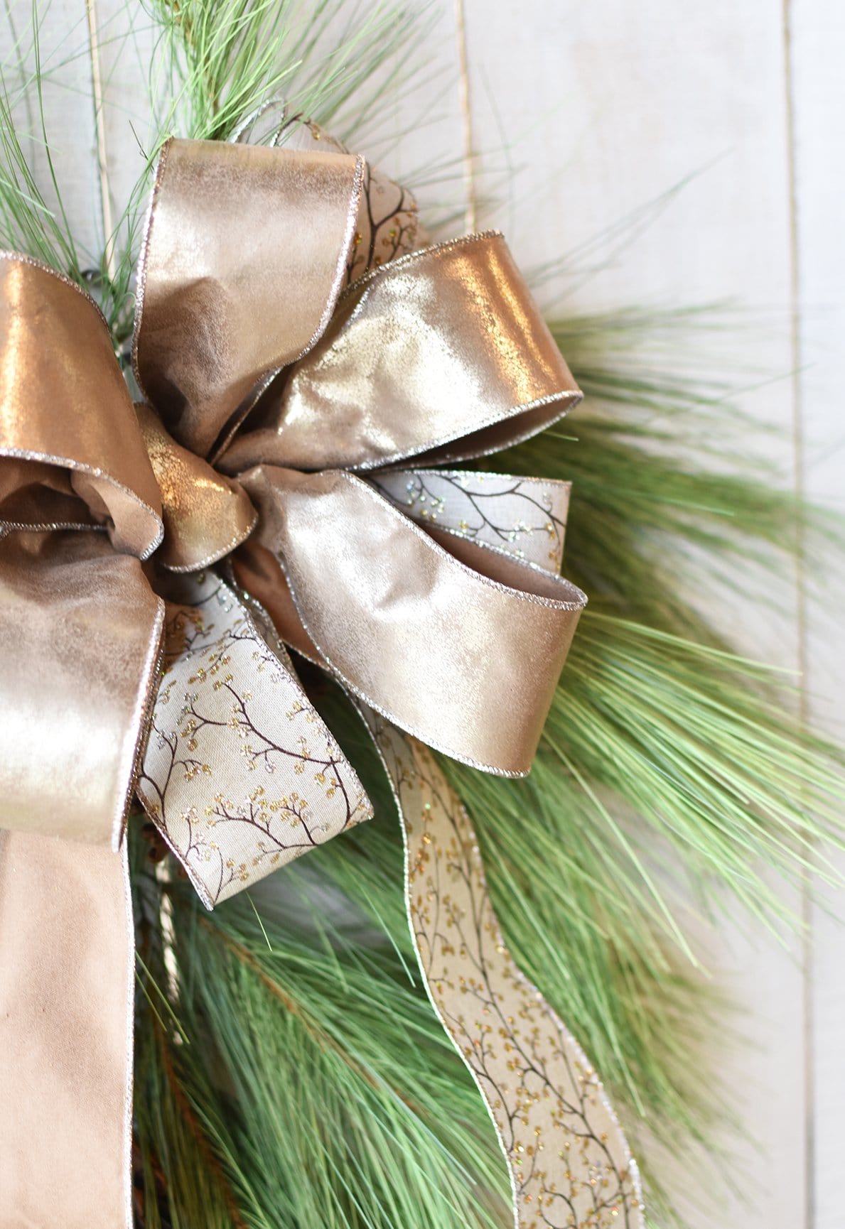 Faux Long Needle Pine Swag (without bow) - 40"
