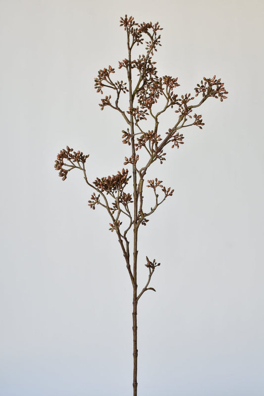Faux Brown Sedum Berry Branch - 38"