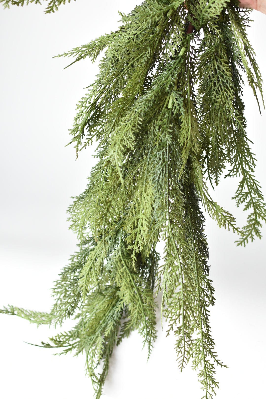 Faux Cedar Mantel Swag - 48"