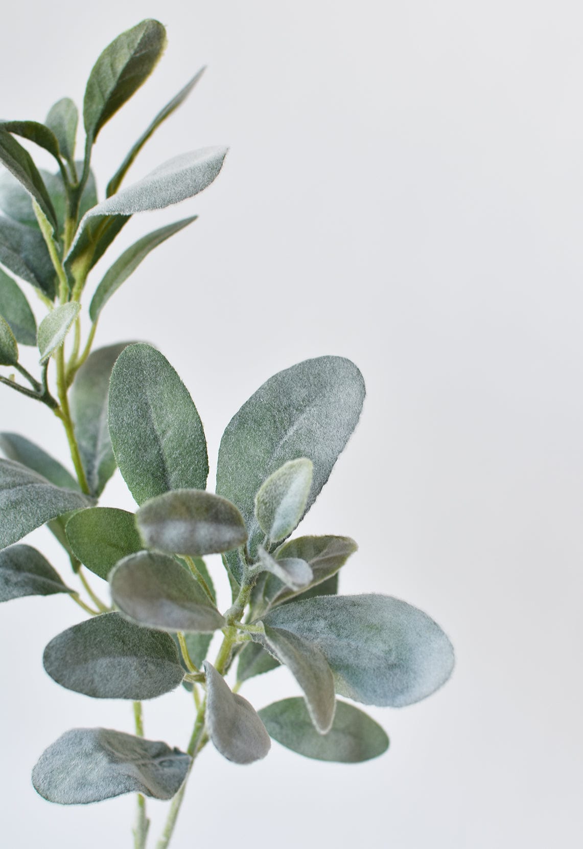 Faux Lambs Ear Leaf Stem - 28"
