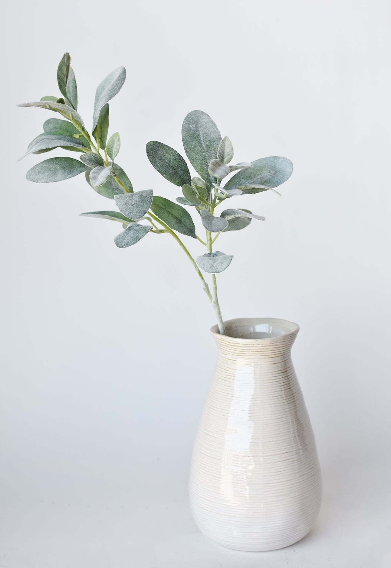 Faux Lambs Ear Leaf Stem - 28"