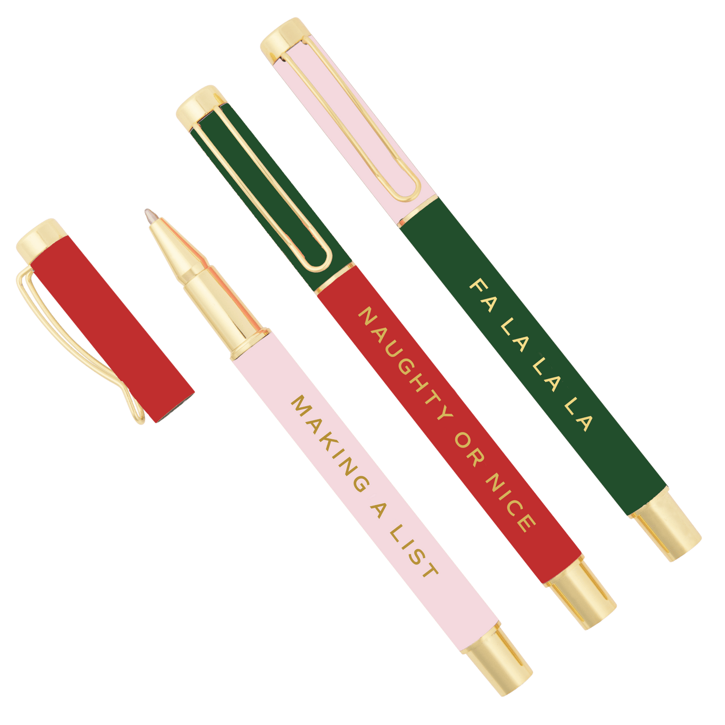 "Yuletide Script" Pen Set