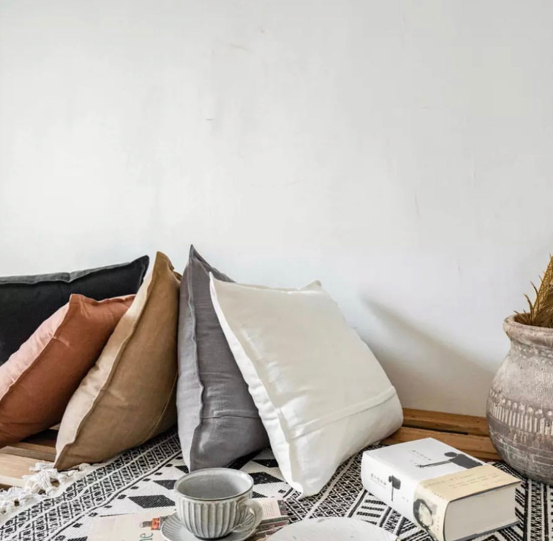 Linen Pillow COVER, 18"x18"