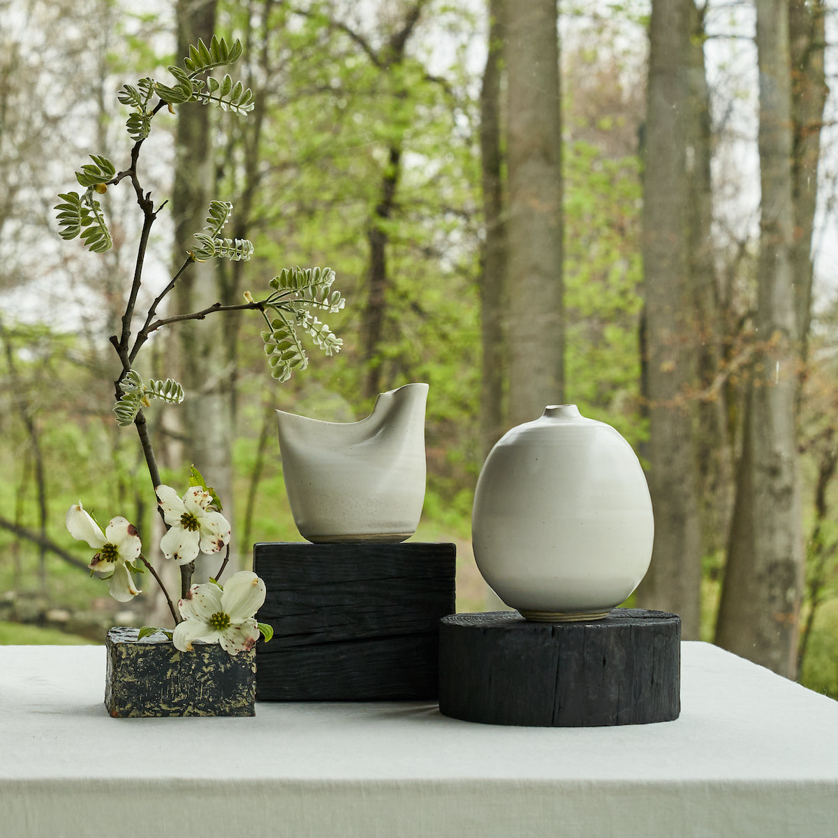 "Ascension" Hand-Carved Display Pedestals