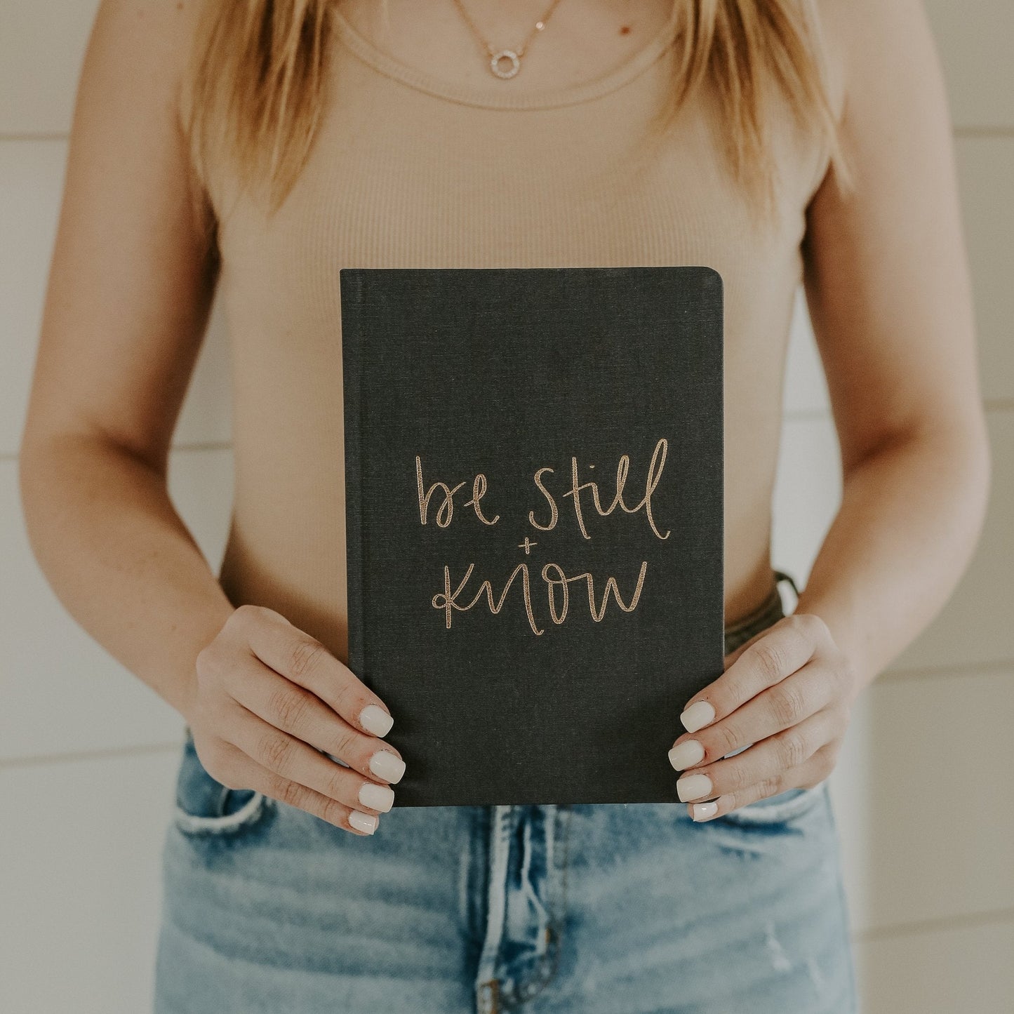 "Be Still and Know" Fabric Journal
