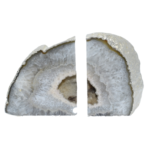 Ethereal Geode Bookends
