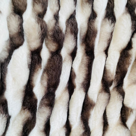 Snow Chinchilla Faux Fur Luxury Throw Blanket