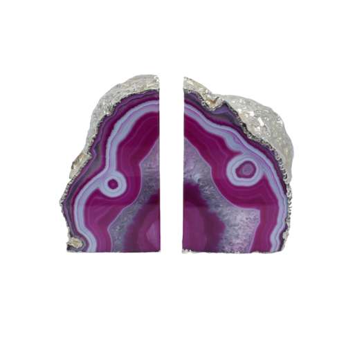 Ethereal Geode Bookends