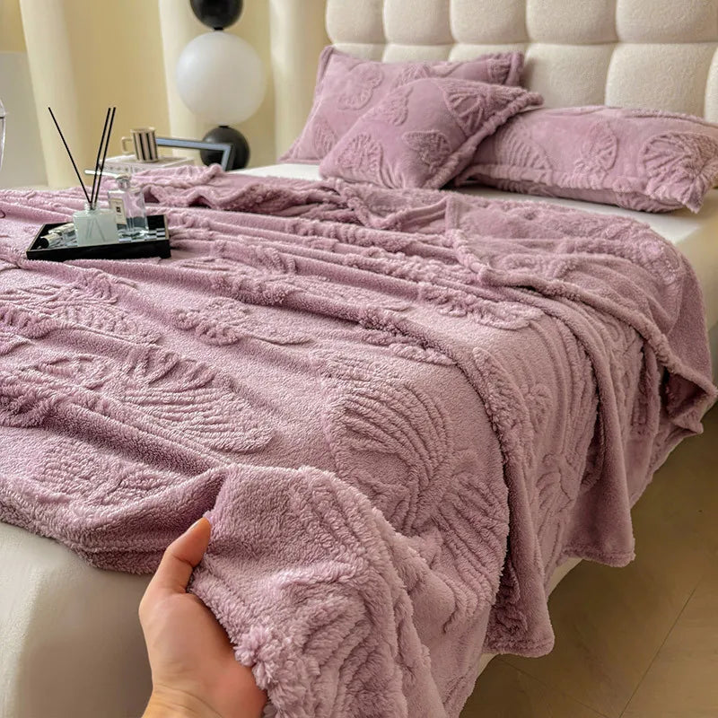 Chiffon Butterfly Jacquard Throw