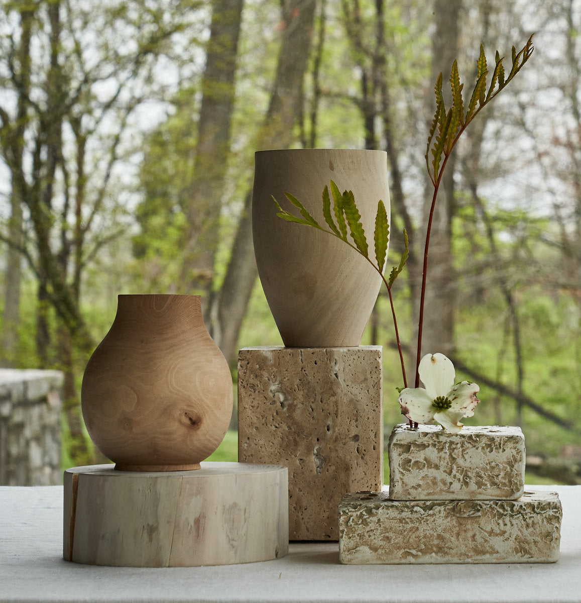 "Ascension" Hand-Carved Display Pedestals