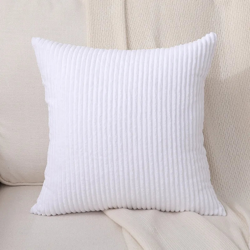 Lace Pompom Cotton Cushion Cover - PLUS other black & white varieties