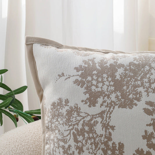 Elegant Tree Motif Chenille Throw Pillow - 18"x18"