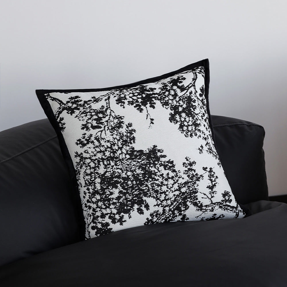Elegant Tree Motif Chenille Throw Pillow - 18"x18"