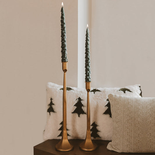 "Sylvan Light" Taper Tree Candle Set - Set of 2