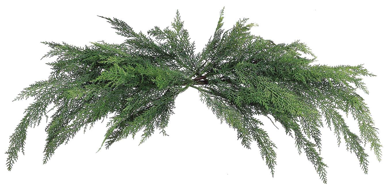 Faux Cedar Mantel Swag - 48"