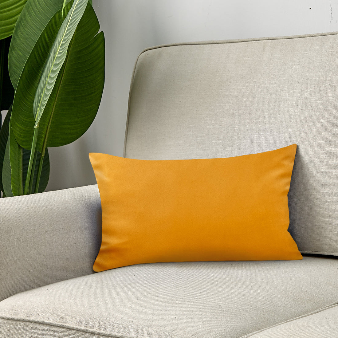 Plush Velvet Lumbar Pillow - 12''x20'' (with insert)