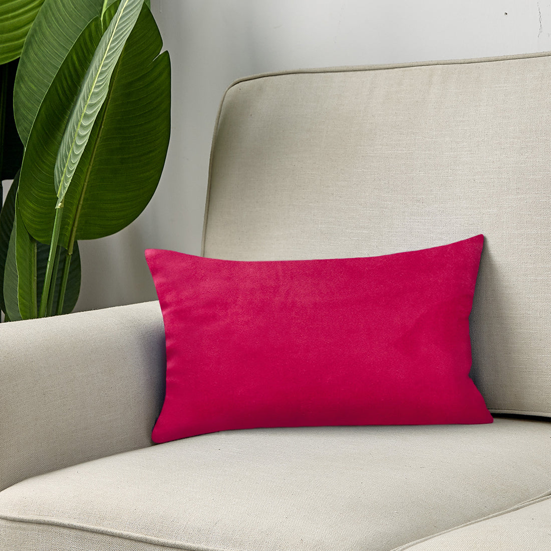 Plush Velvet Lumbar Pillow - 12''x20'' (with insert)