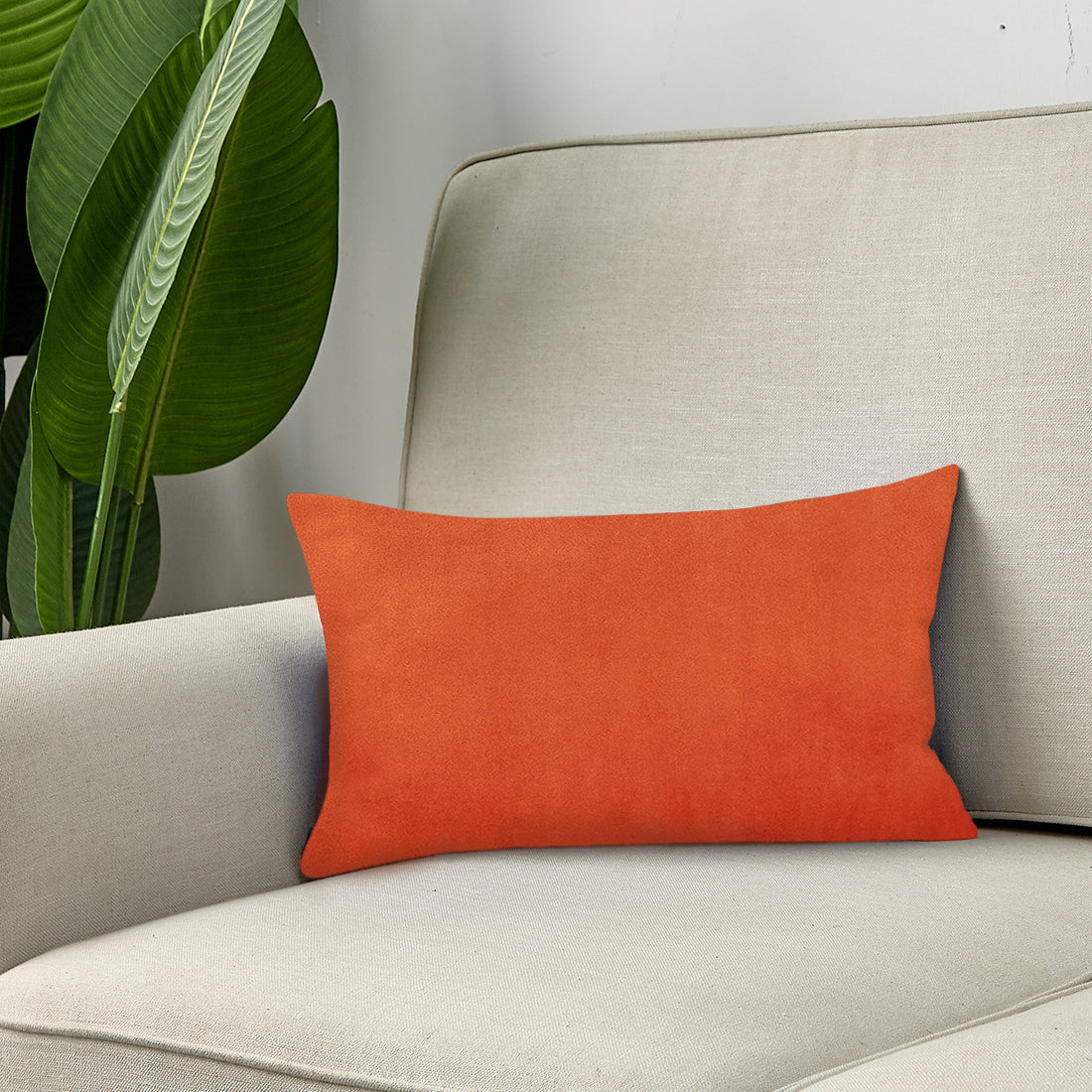 Plush Velvet Lumbar Pillow - 12''x20'' (with insert)