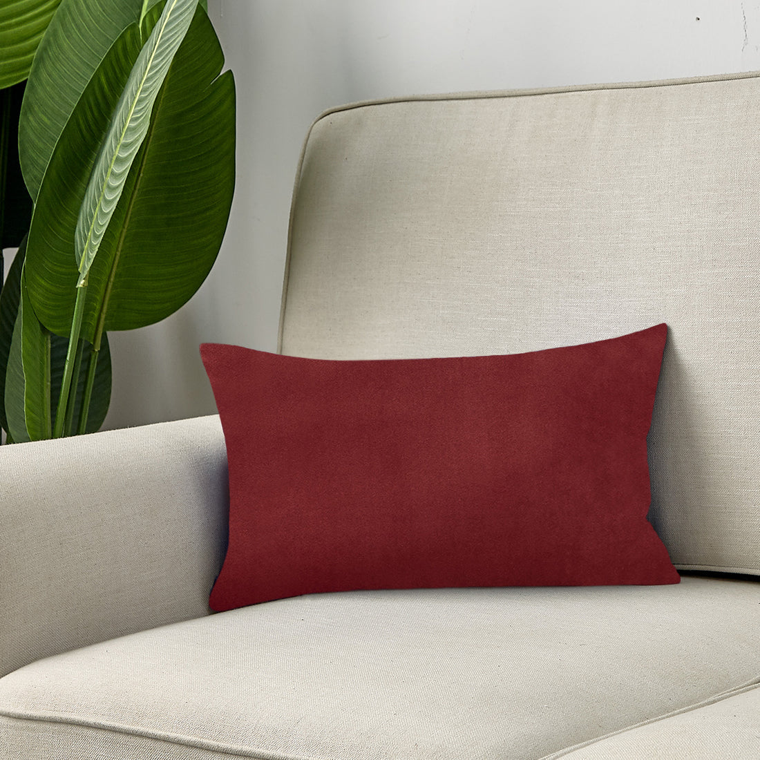 Plush Velvet Lumbar Pillow - 12''x20'' (with insert)