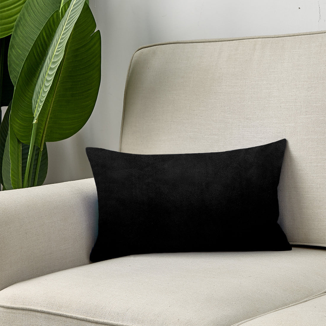 Plush Velvet Lumbar Pillow - 12''x20'' (with insert)