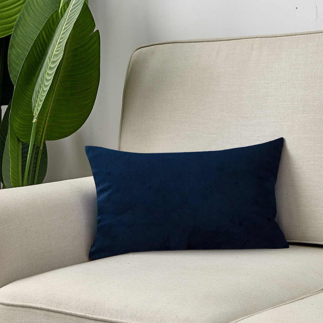 Plush Velvet Lumbar Pillow - 12''x20'' (with insert)