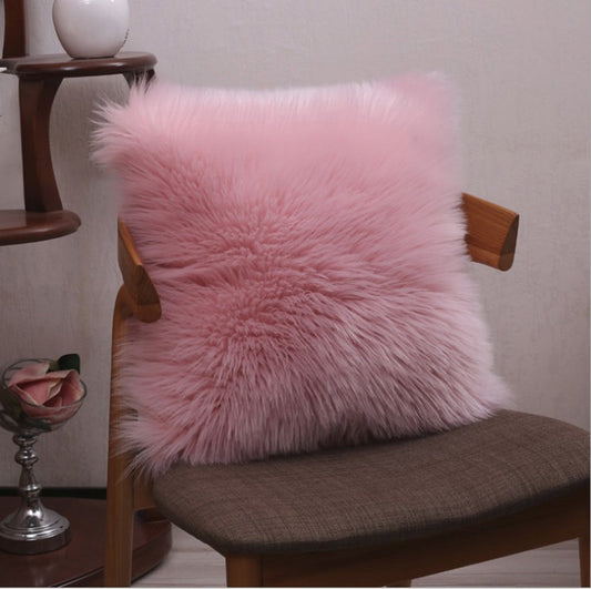 Opulent Faux Mongolian Fur Pillow (With or Without Insert)